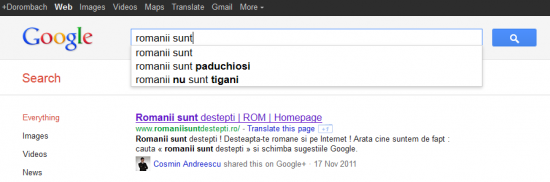 romanii sunt destepti schimbam google