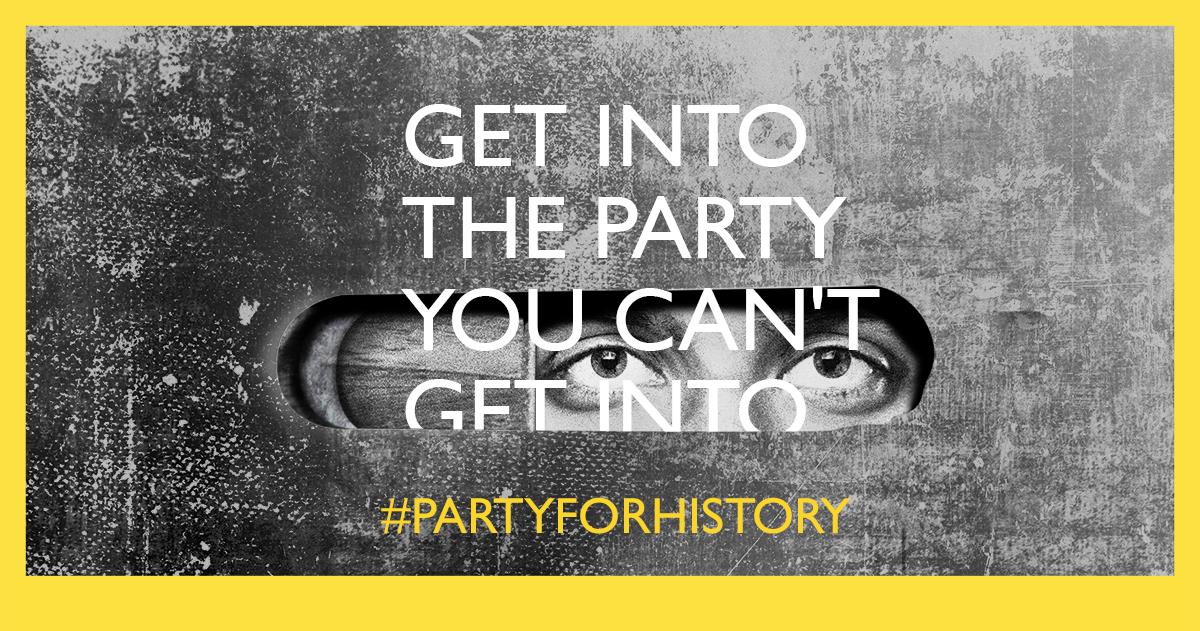 Ma poti convinge sa intri la #partyforhistory ?