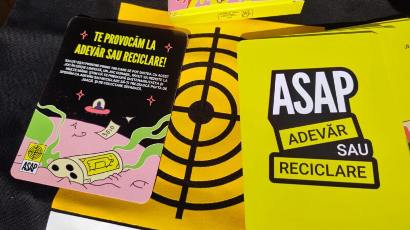 ASAP a lansat jocul Adevar sau Reciclare pentru a educa lumea să recicleze
