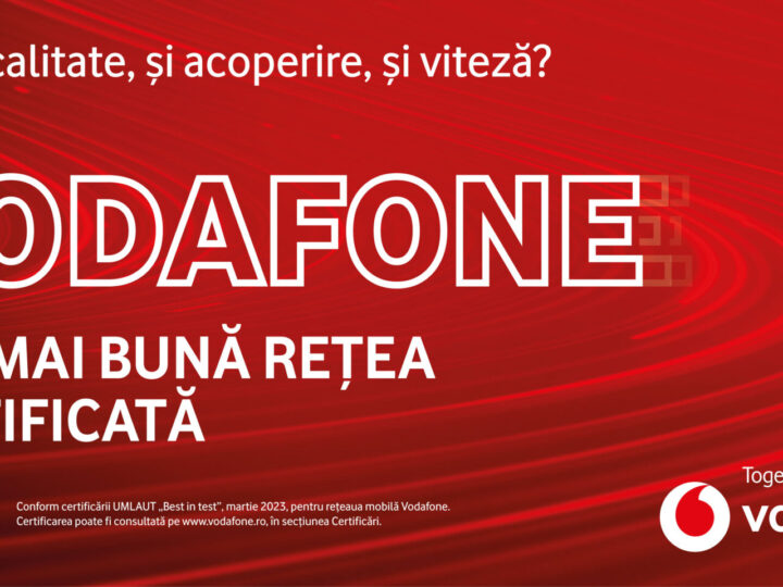 Vodafone a fost certificată pentru al doilea an ”Best in test”