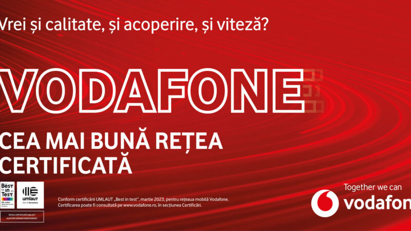 Vodafone a fost certificată pentru al doilea an ”Best in test”