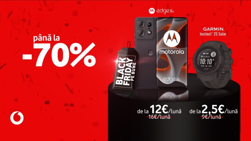 Vine Black Friday la Vodafone. Reduceri de 70%