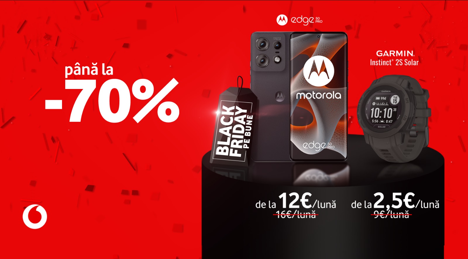 Vine Black Friday la Vodafone. Reduceri de 70%