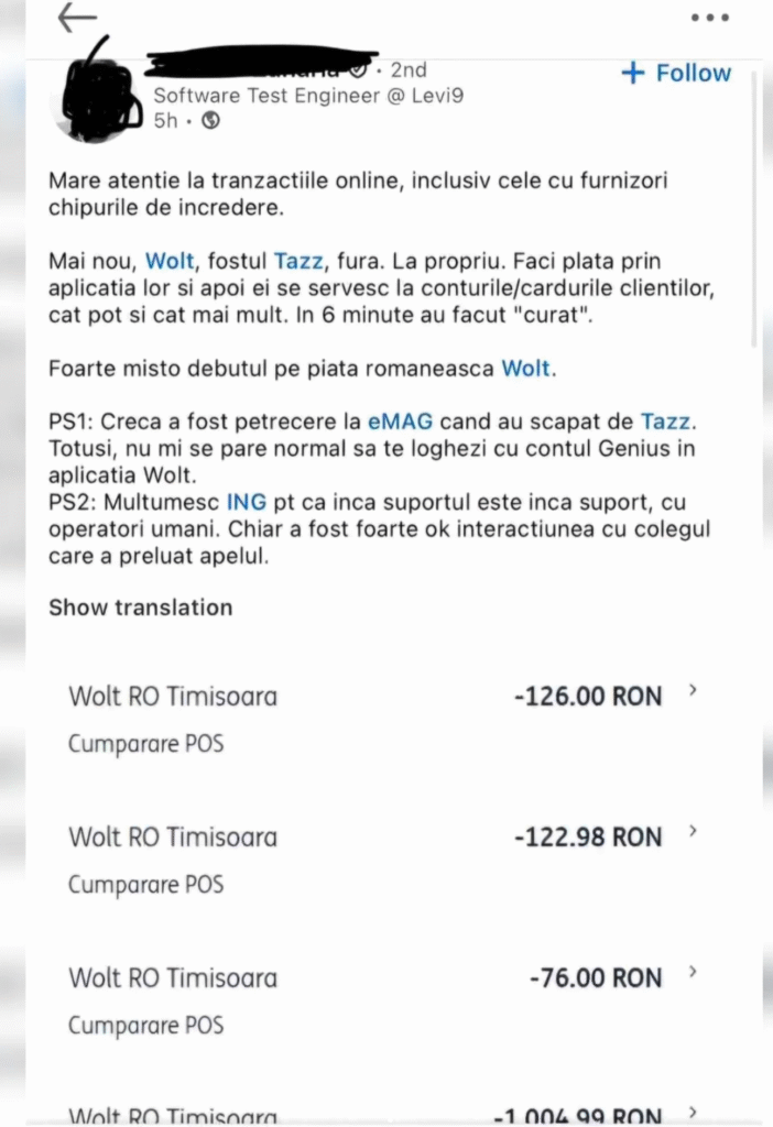 Exemplu greșit de localizare: accesul Wolt în România 2 image