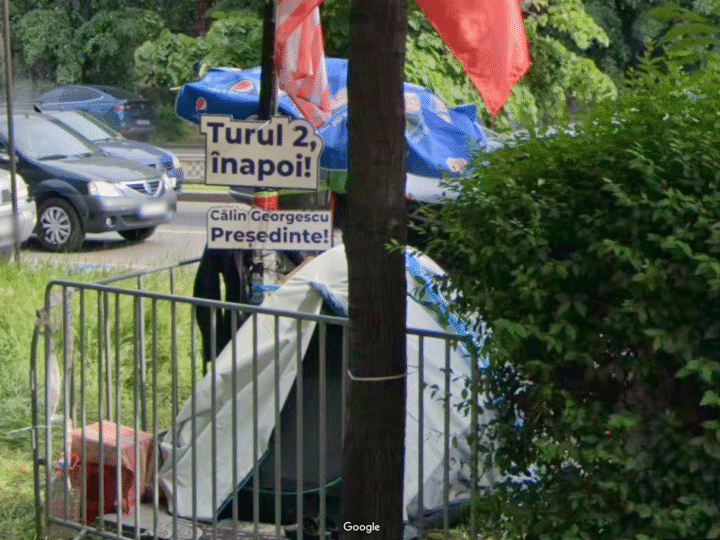 Protestul cu turul 2 înapoi a ajuns pe Google Maps, în București