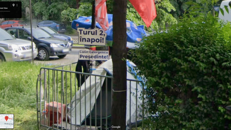 Protestul cu turul 2 înapoi a ajuns pe Google Maps, în București