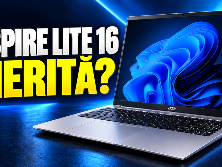 Acer Aspire Lite 16, laptopul pentru oamenii de la firma ta mică